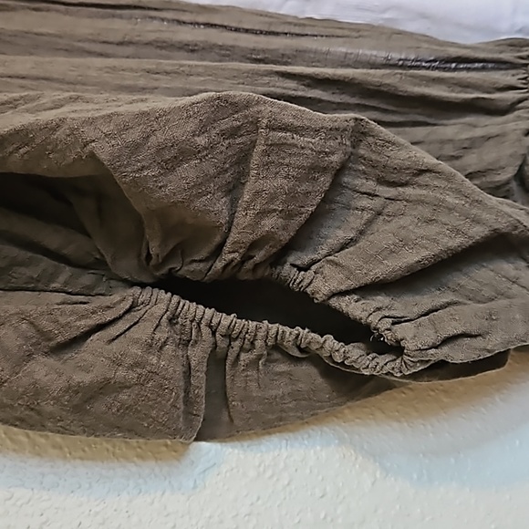 Aerie L Open Back Dress NWT Army Green - Picture 4 of 11